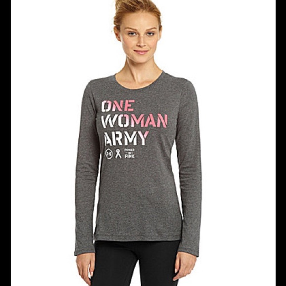 Under Armour One Woman Army T-shirt, Size XL